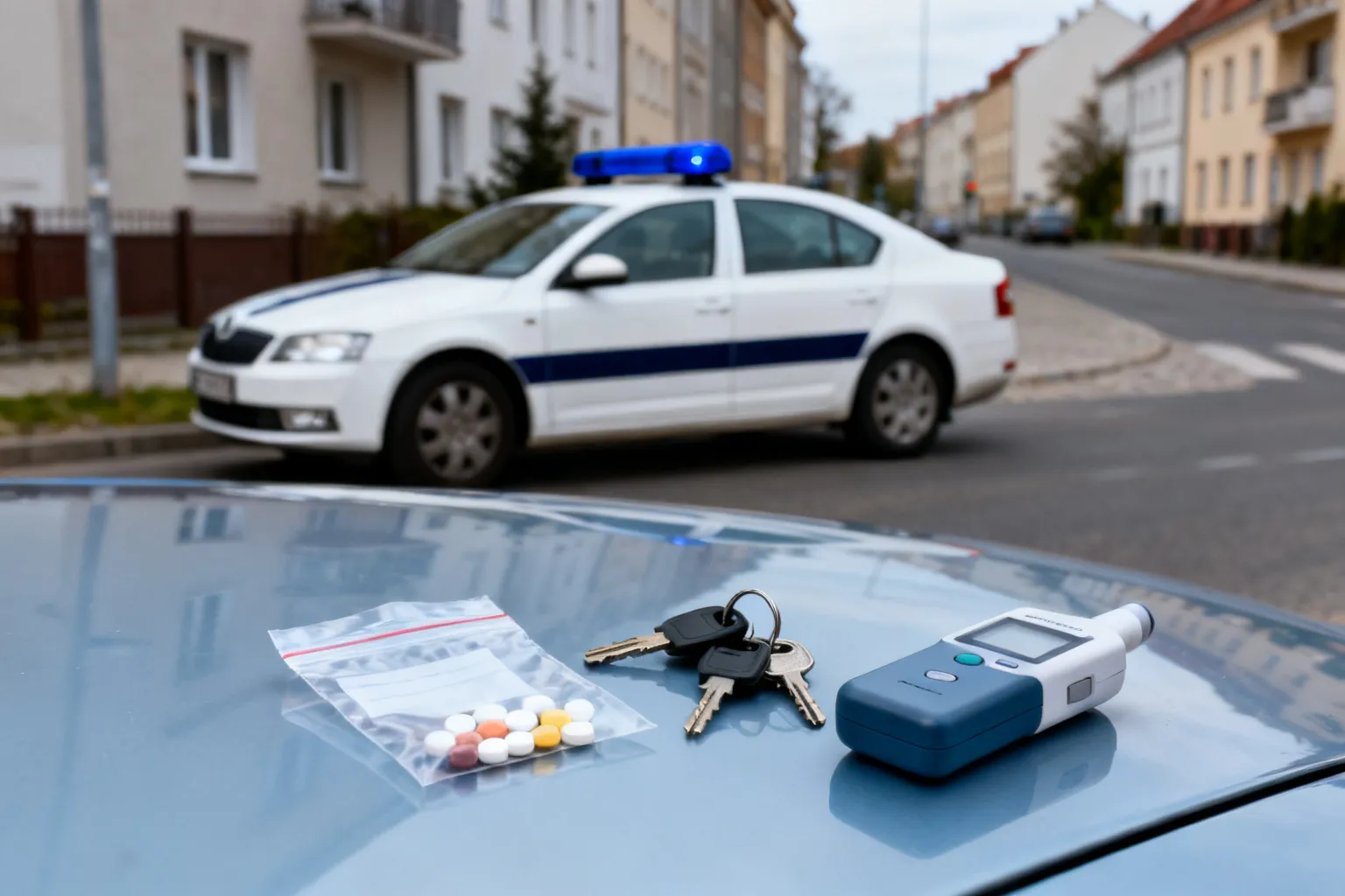 Mieszkaniec Susza z ponad 2 promilami i narkotykami. Sprawa trafiła do sądu