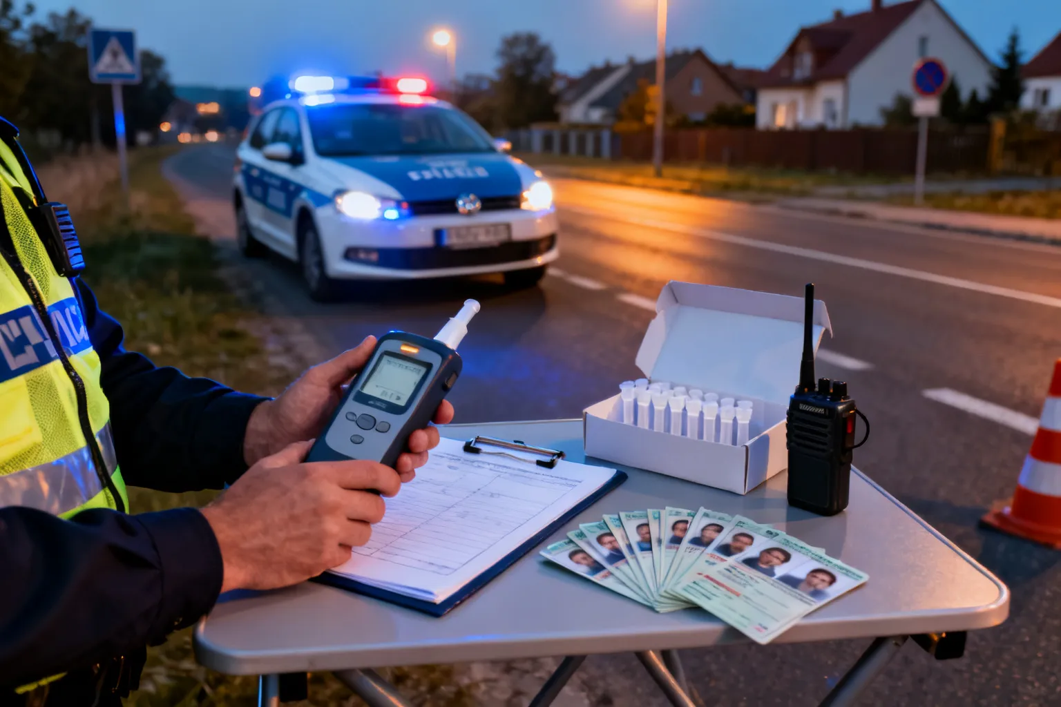 Kontrola trzeźwości Stawiguda Gietrzwałd — dwóch kierowców straciło prawa jazdy
