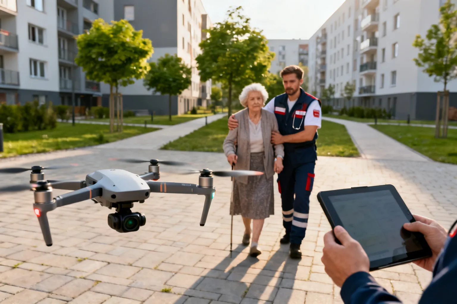 Zaginiona 70-latka z Olsztyna odnaleziona na os. Generałów dzięki dronowi