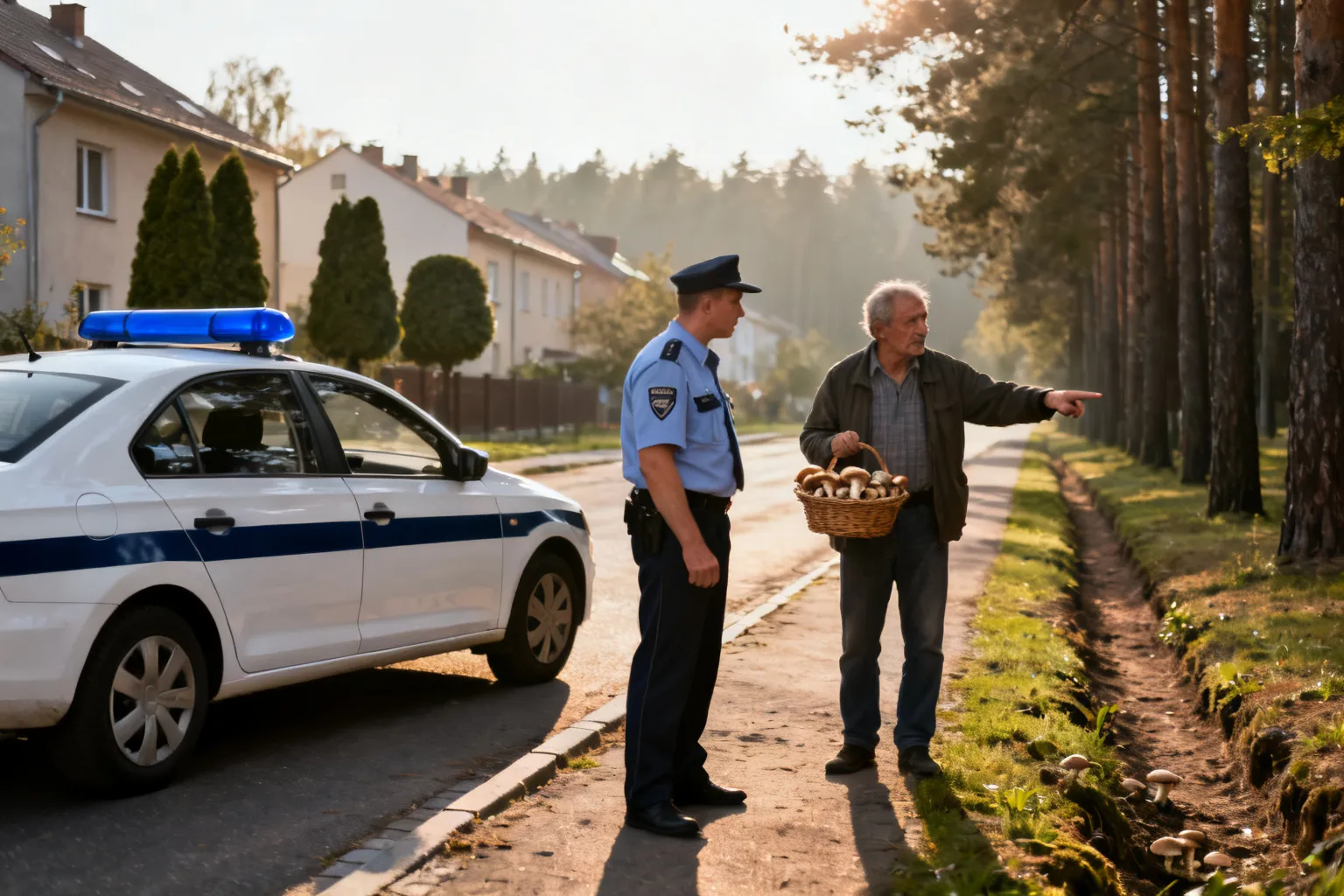65-latka odnaleziona po poszukiwaniach w powiecie Gołdap. Policja przestrzega podczas grzybobrania