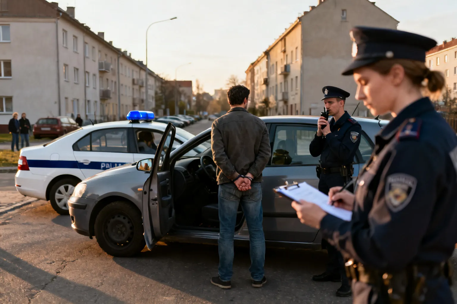 Zatrzymano 34-latka jadącego skradzionym autem w kierunku Litwy