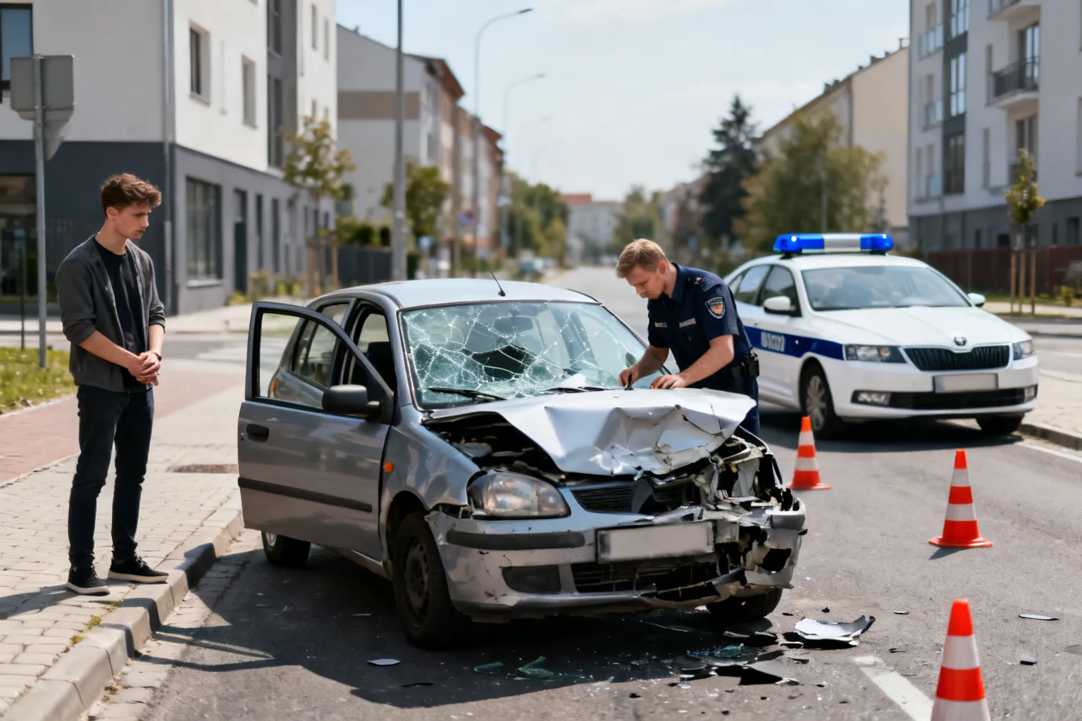 Kolizja w Iławie — 19-latek prowadził auto mimo dwóch sądowych zakazów