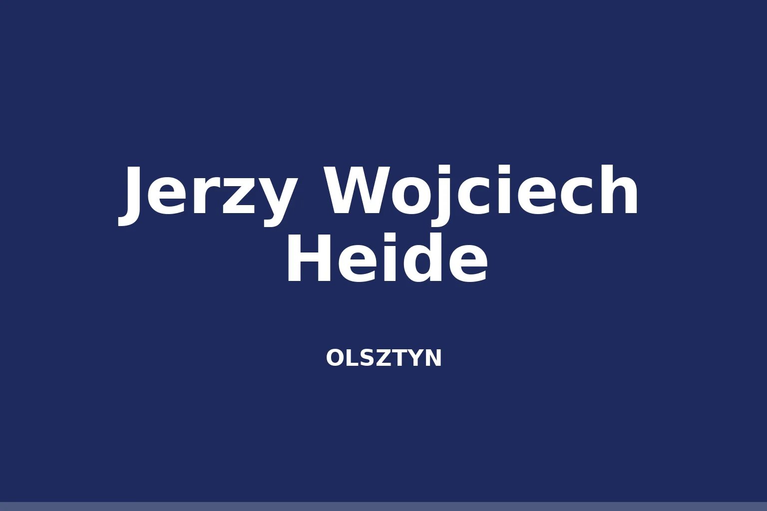 Jerzy Wojciech Heide