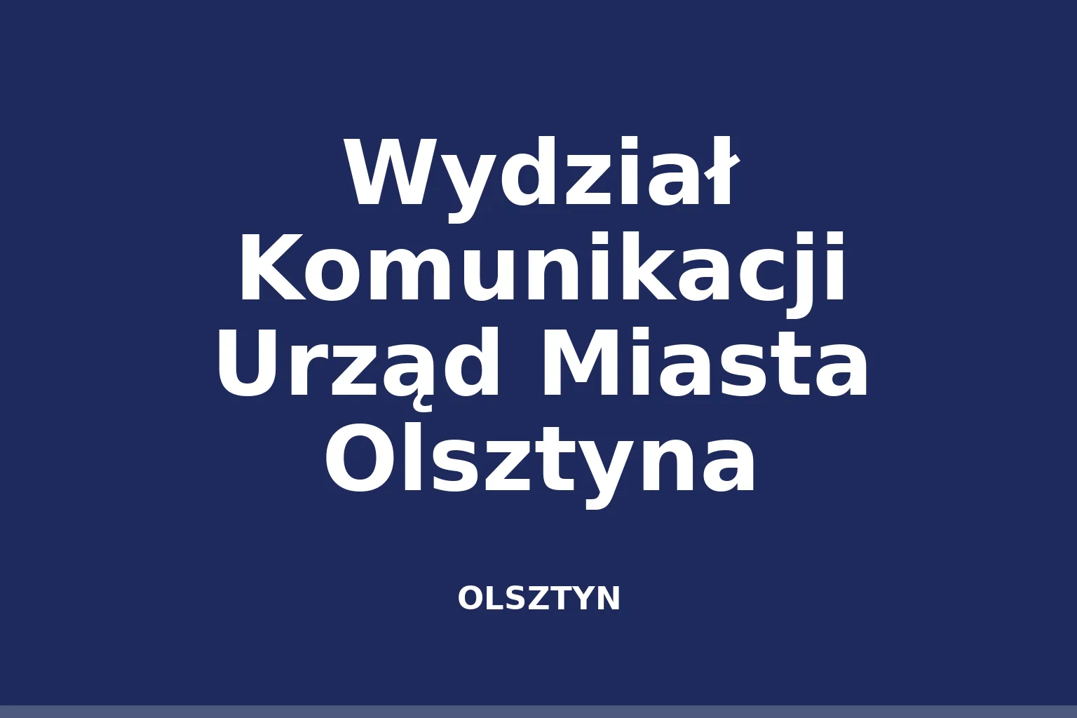 Wydział Komunikacji Urząd Miasta Olsztyna