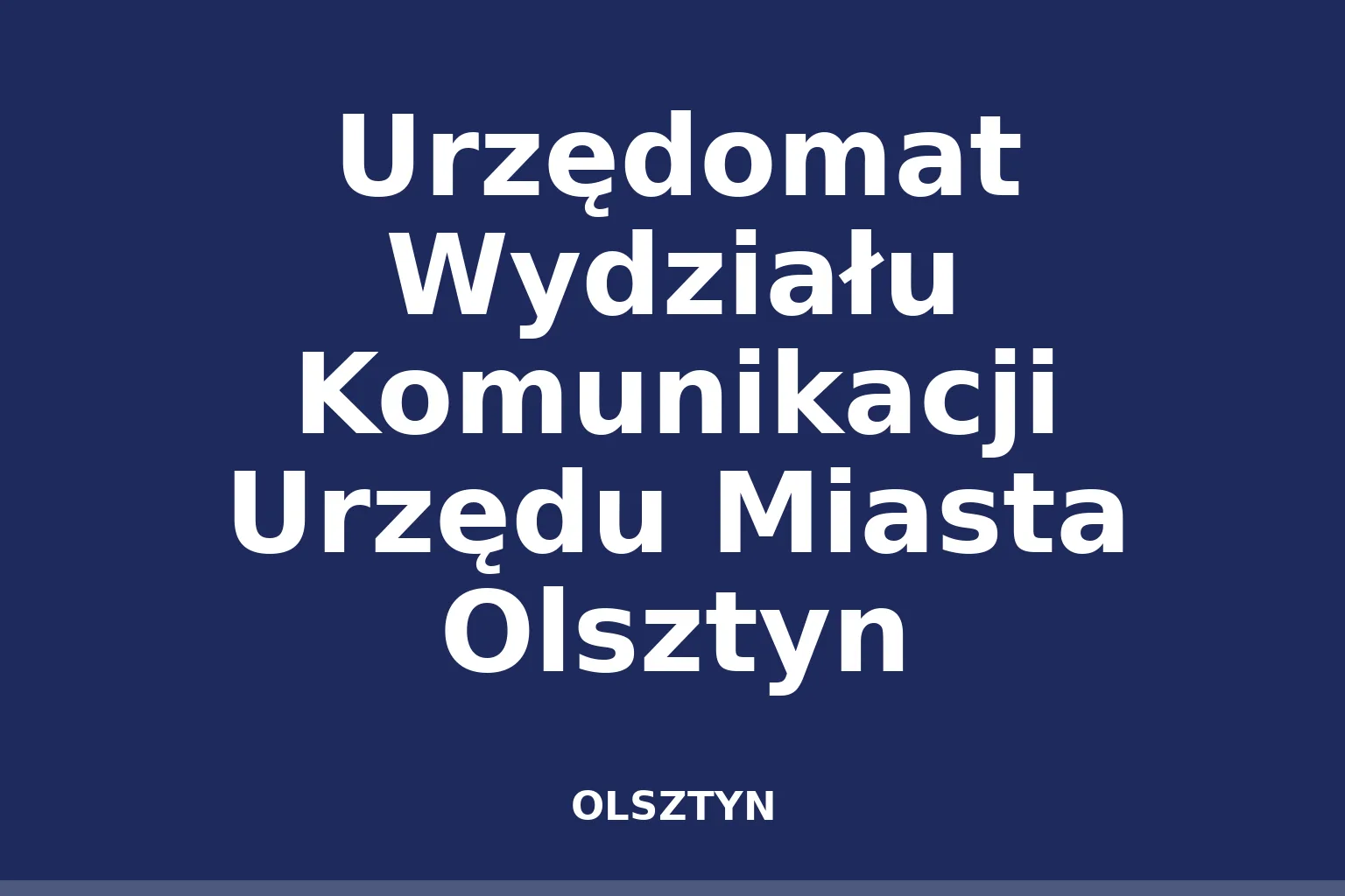 Urzędomat Wydziału Komunikacji Urzędu Miasta Olsztyn