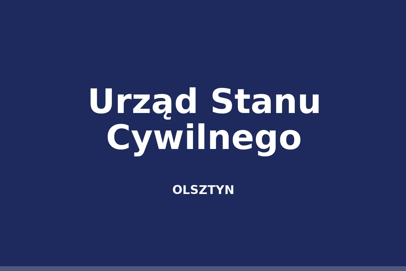 Urząd Stanu Cywilnego