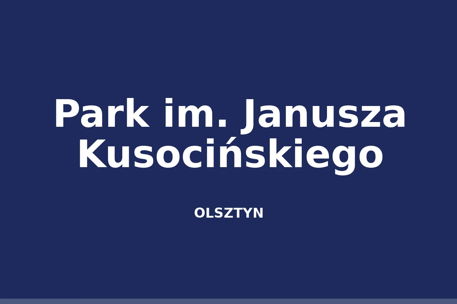 Park im. Janusza Kusocińskiego